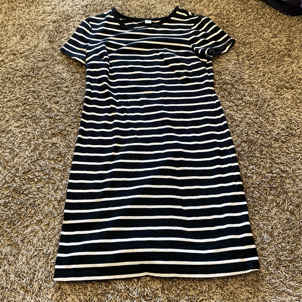 Old Navy Black and White Sheath Mini Dress